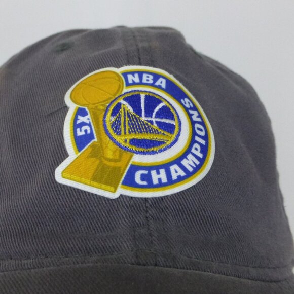 Adidas Golden State Warriors 5 Times NBA Champion Adjustable Hat (Bleach Stain) - Picture 5 of 11